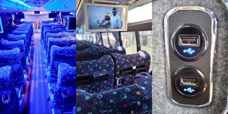 Arusha Express Bus Interior Seats