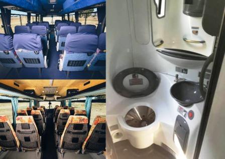 Paarl Rock Tours Bus Inside Views